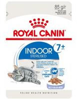 Корм для кошек старше 7 лет, живущих в помещении/стерилизованных Royal canin indoor sterilised 7+ 85 г пауч в желе